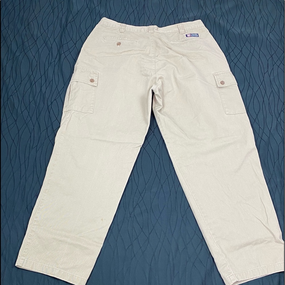Vintage  Chaps Ralph Lauren Cargo Pants Mens 38x30 Beige Khaki